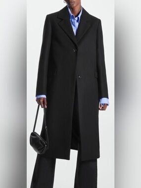 COS Black Tailored Coat